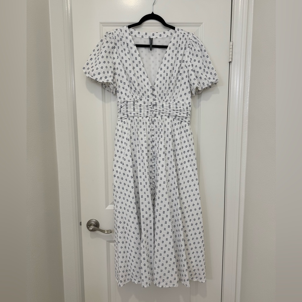 Anthropologie The Katerina Button-Front Dress